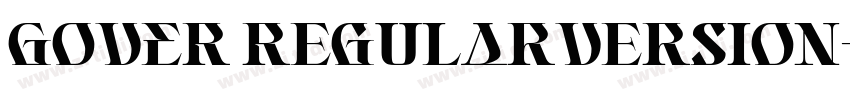 GOVER RegularVersion字体转换